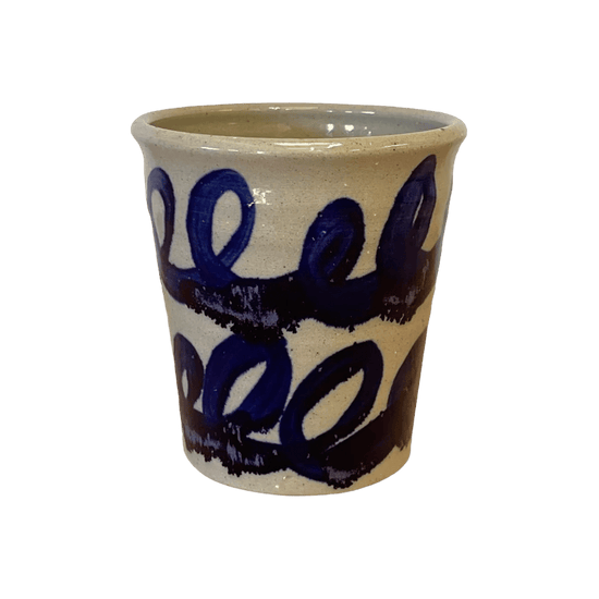 Cobalt Swirls Pot