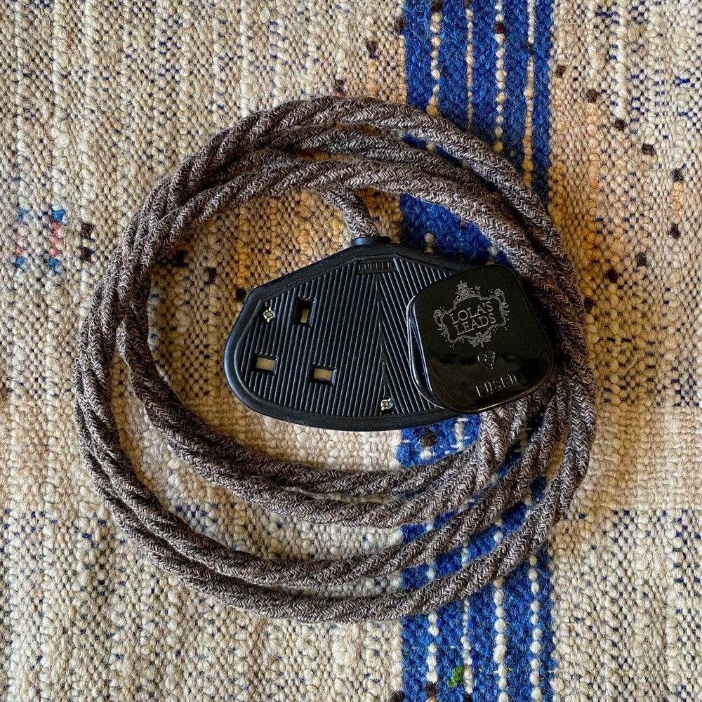 Fabric Extension Cable in Mocha Linen