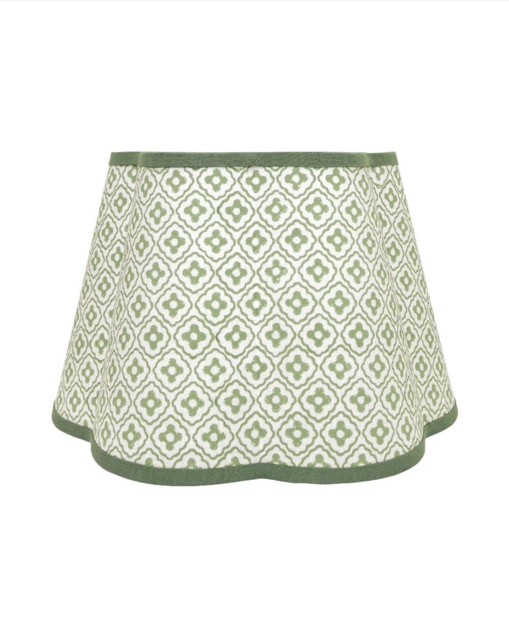 Scalloped Finestra Lampshade - Green