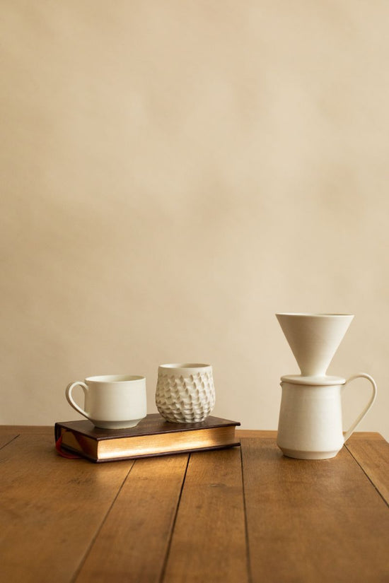 Yoshida Pottery Off-white Milk Pot