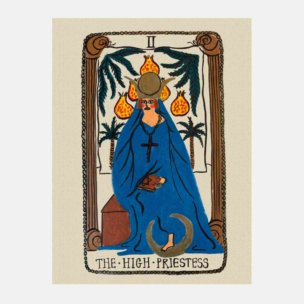 Tabby Booth • The High Priestess • Tarot Card Print