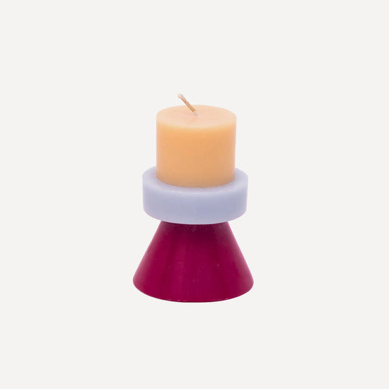 Stack Candle Mini - Peach / Lilac / Ruby