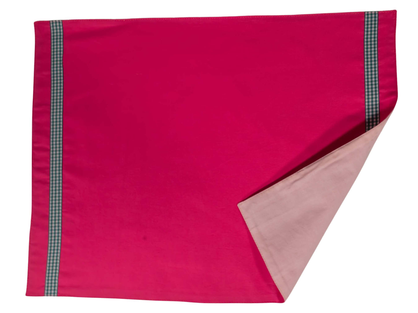 Pink Colour Block Handmade Placemats Set of Two