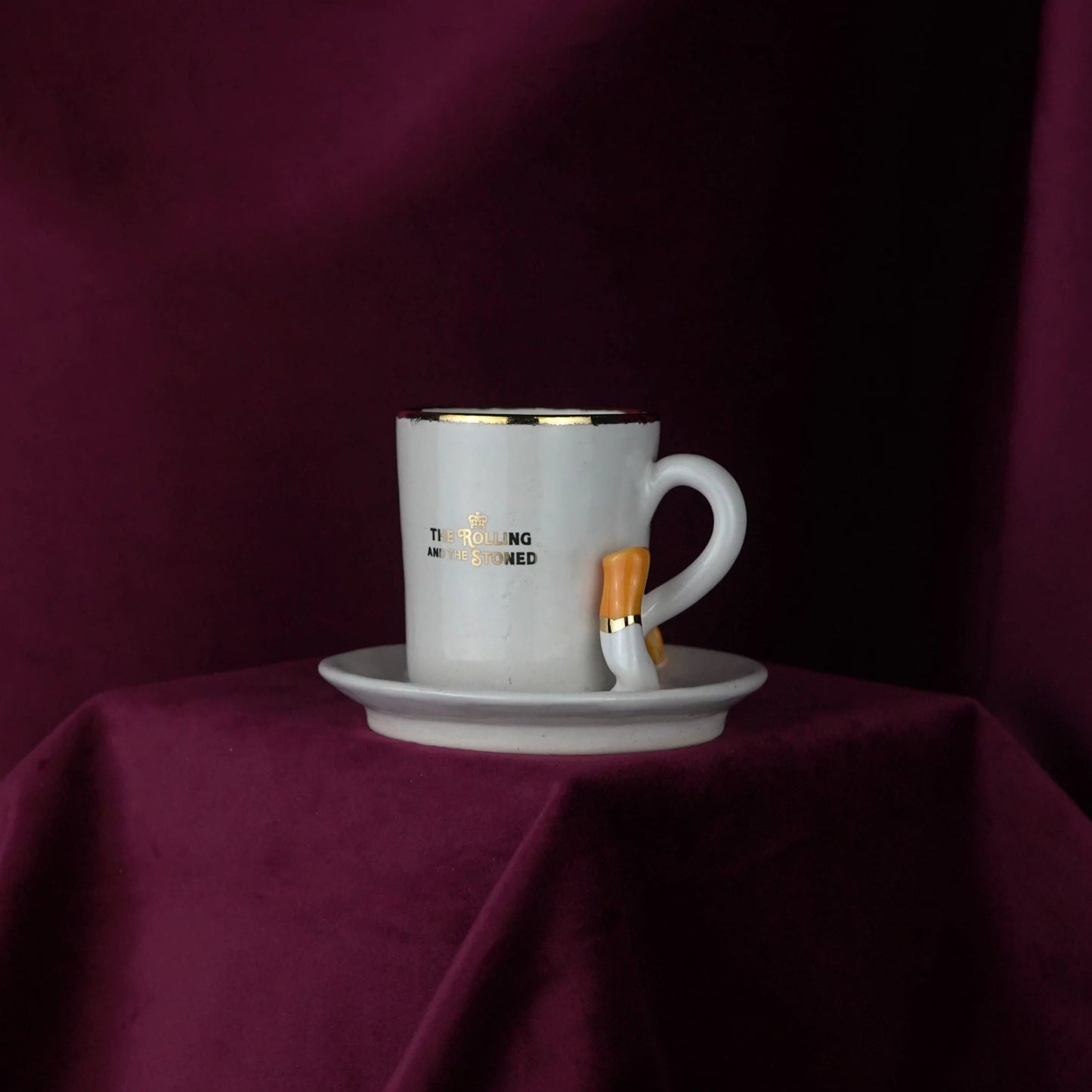 Double Cigarette Espresso Cup & Saucer