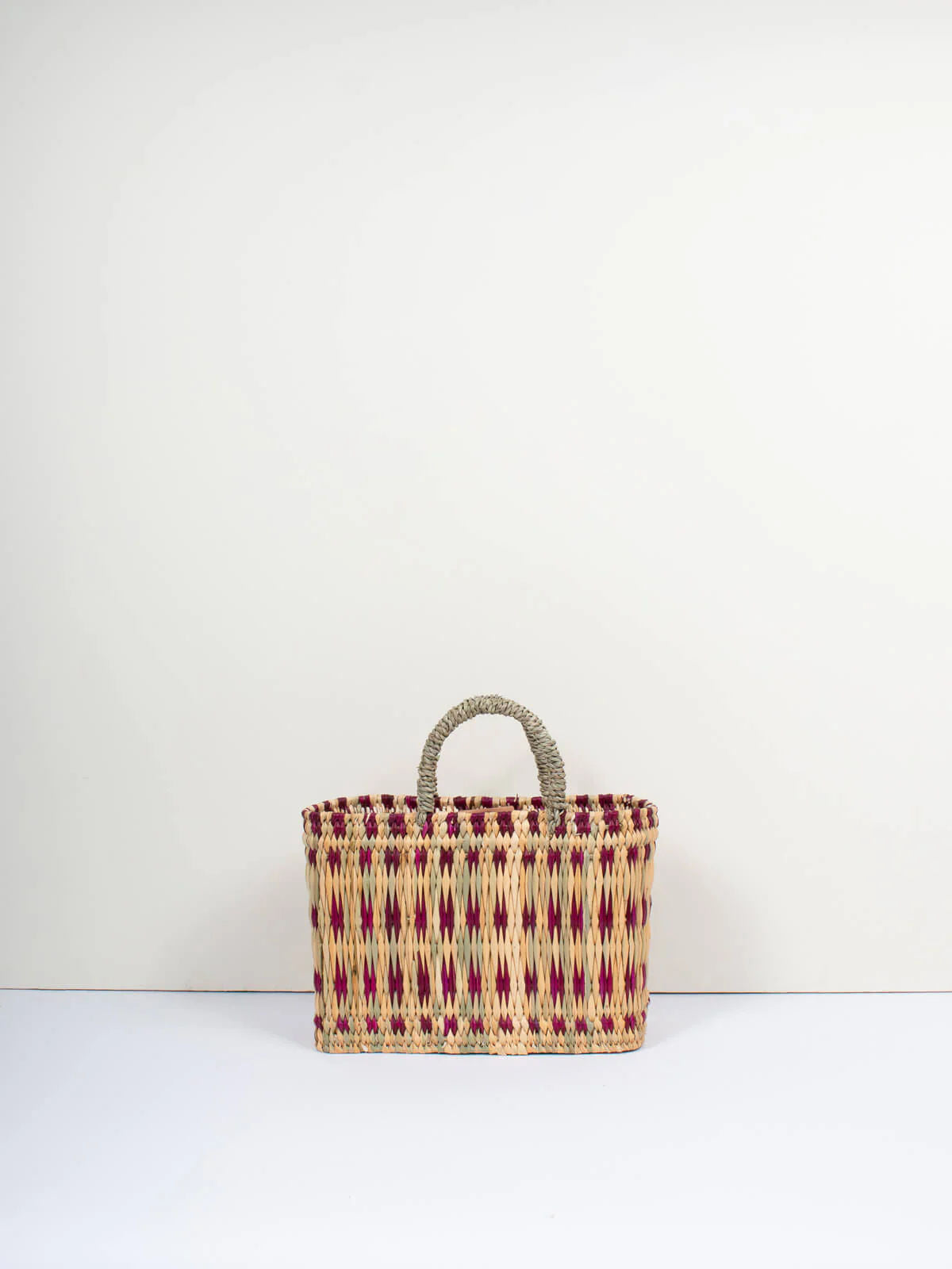 Woven Reed Basket - Violet