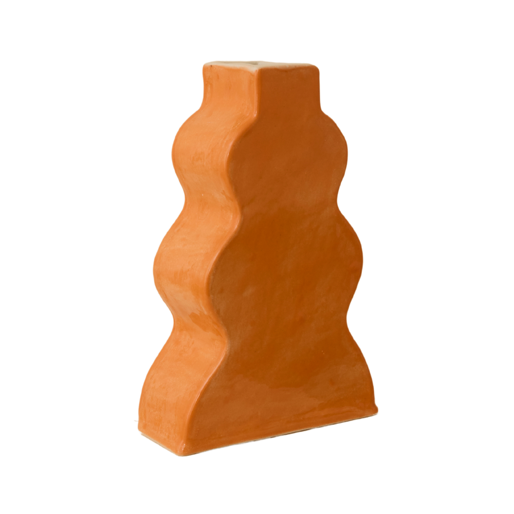 Wavy Vase - Orange