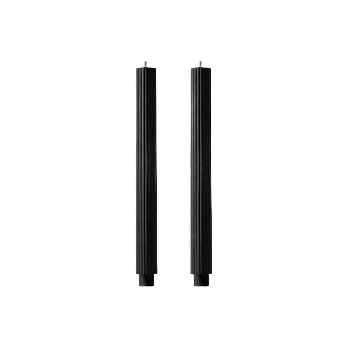 Dinner Cylinder Candles - Black