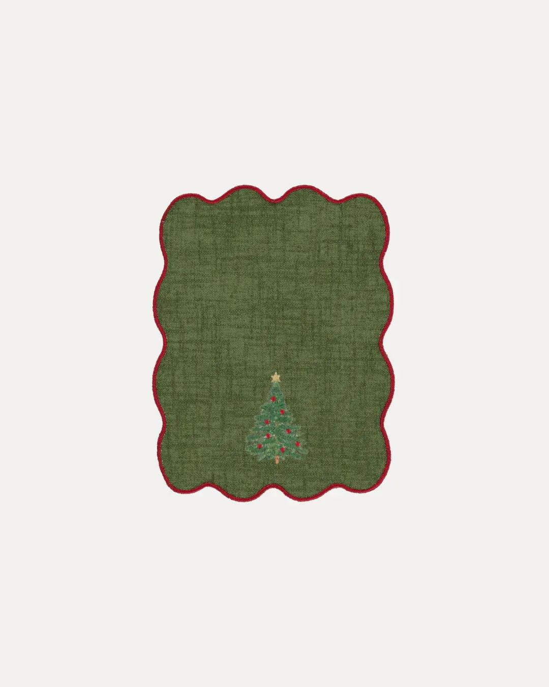 Green Palm Cocktail Napkin, Pine