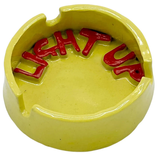 Light Up Ashtray Yellow & Red