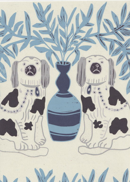 Pair of Dogs Fabric