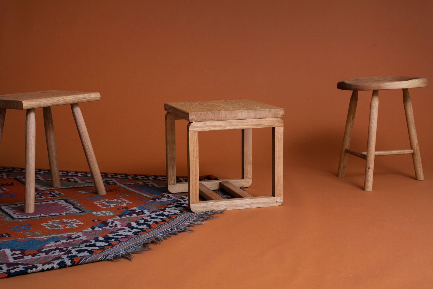 English Oak Side Table