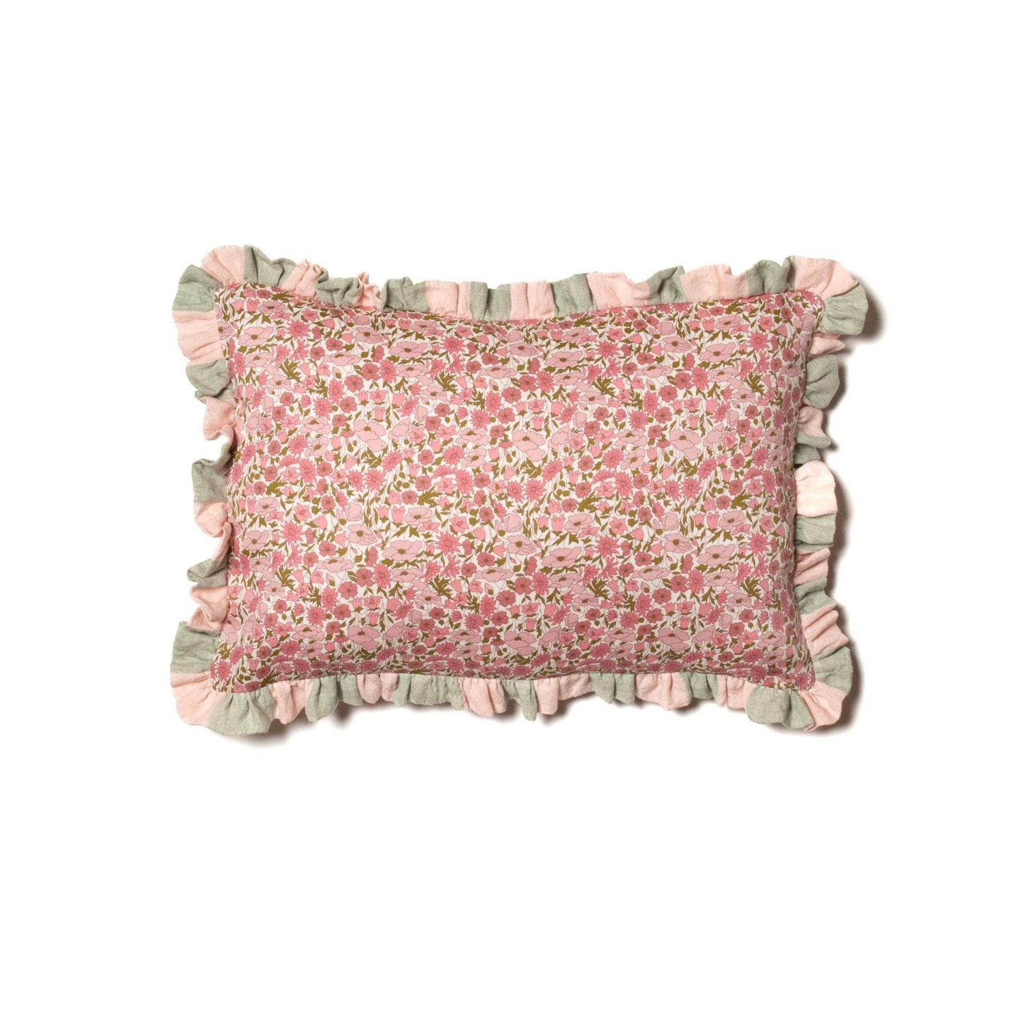 Ruffle Cushion in Liberty Fabric 'Poppy and Daisy'