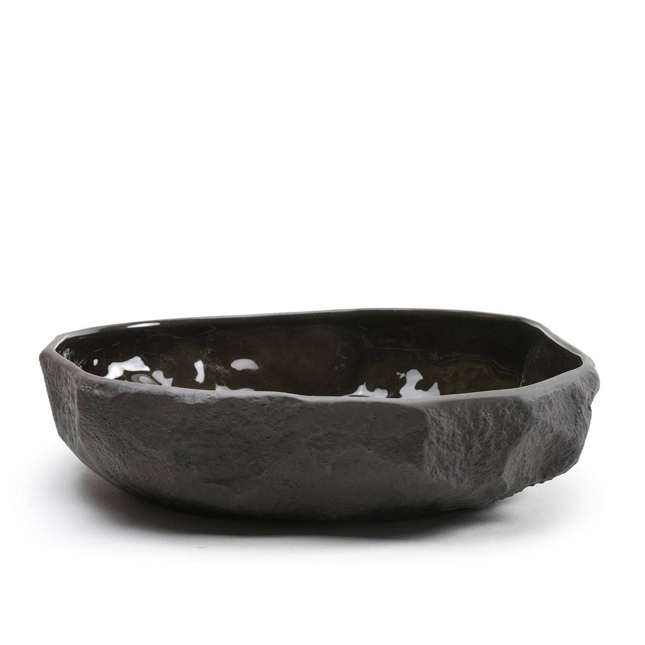 Crockery Black with Max Lamb - Large Flat Bowl