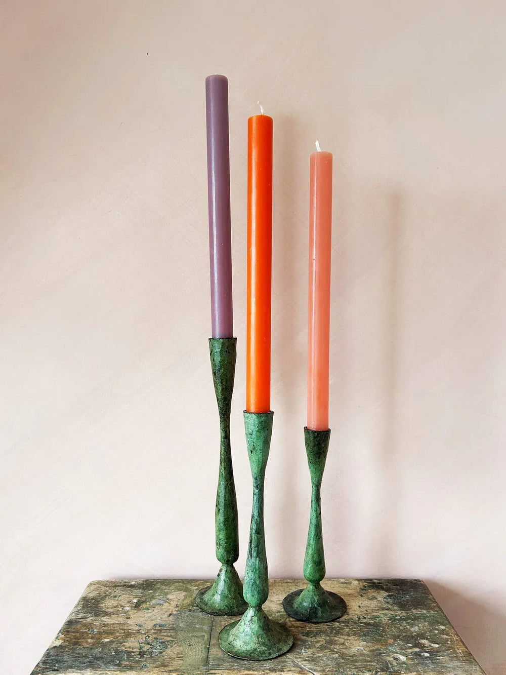 Verdigris Candle Holder - Shelley