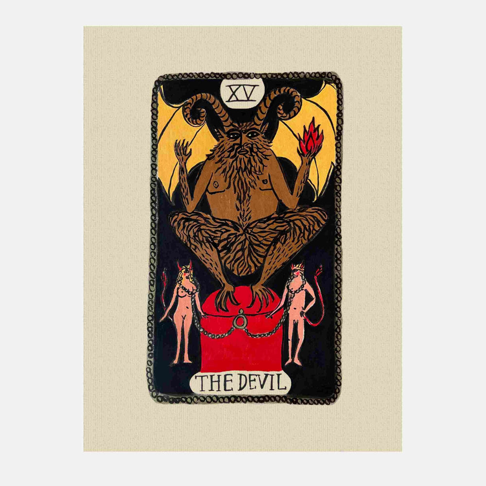 Tabby Booth • The Devil • Tarot Card Print