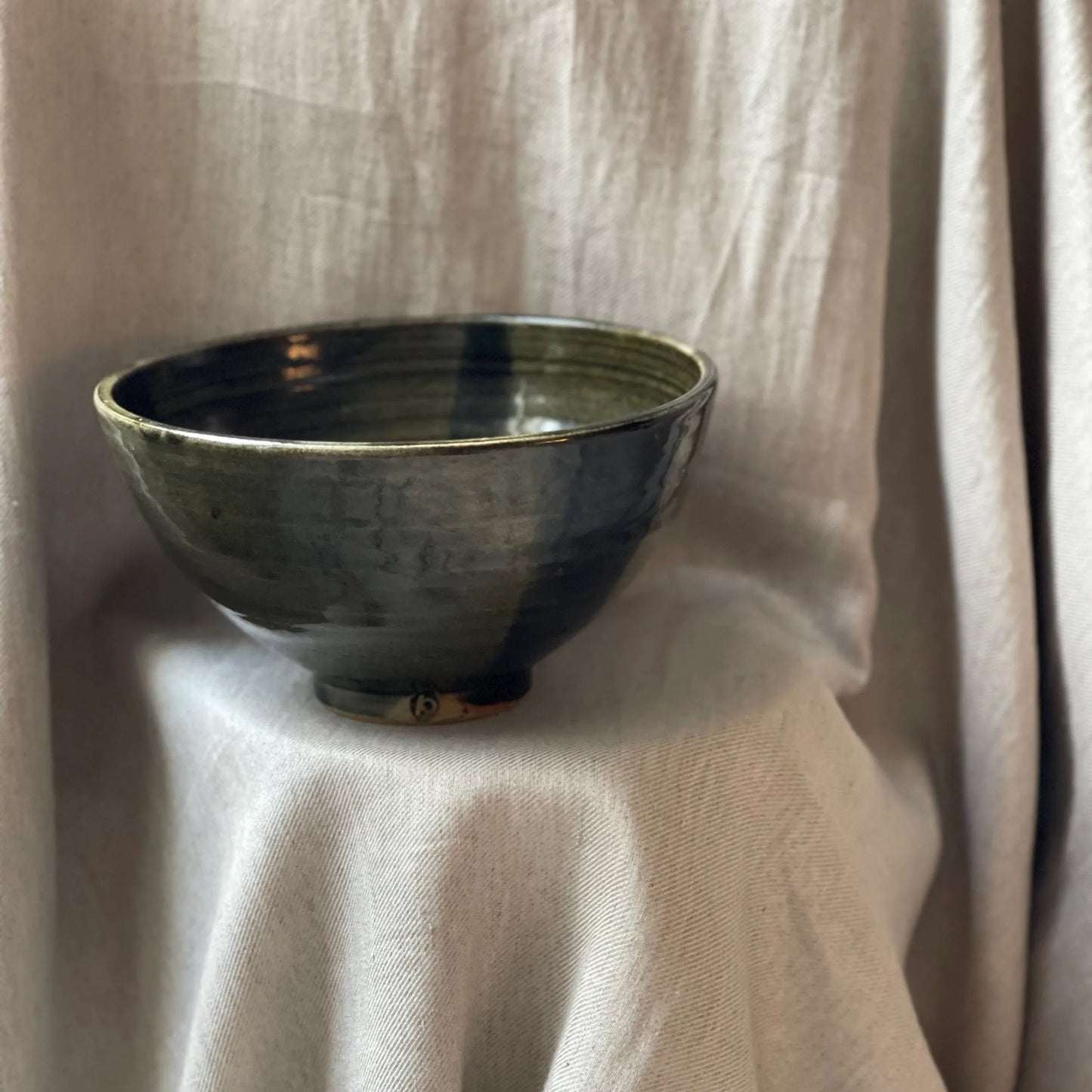 Green Ceramic Serving Bowl