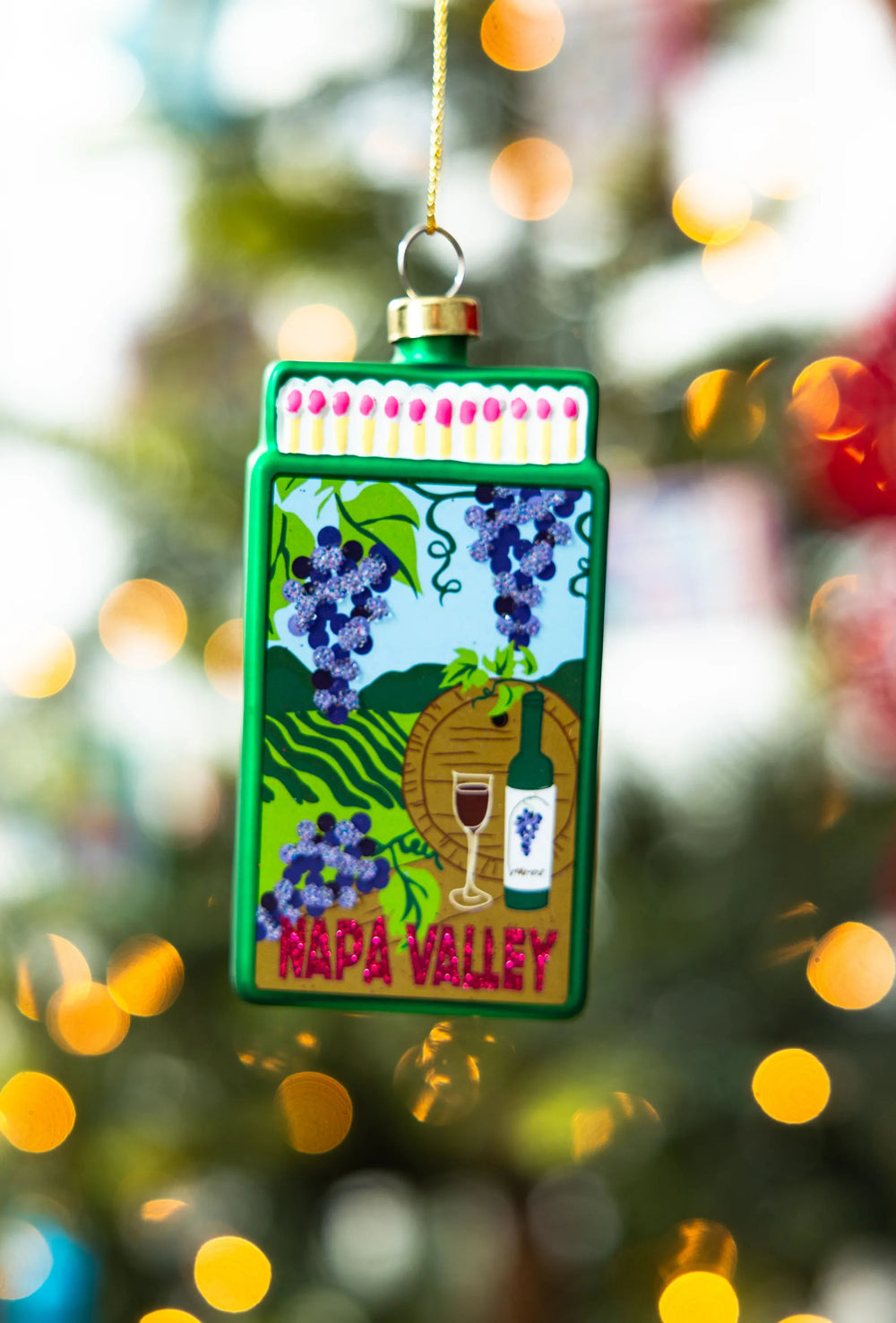 Matchbook Ornament - Napa Valley