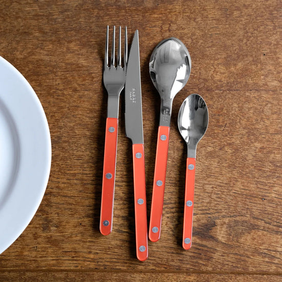 Bistrot Pearly 4pc Cutlery Set, Orange