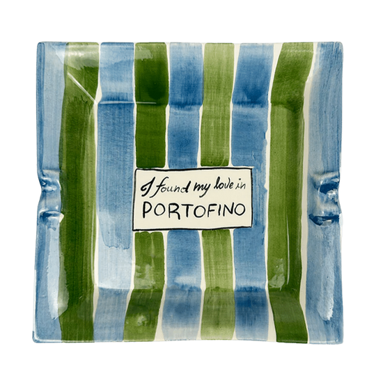 Portofino Ashtray - Striped