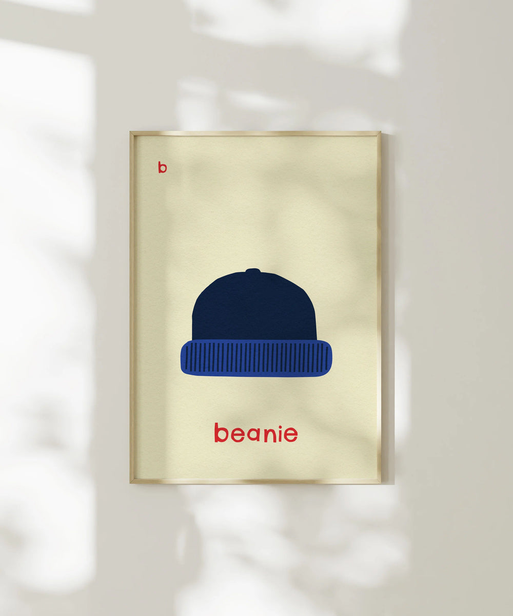 B for Beanie Print