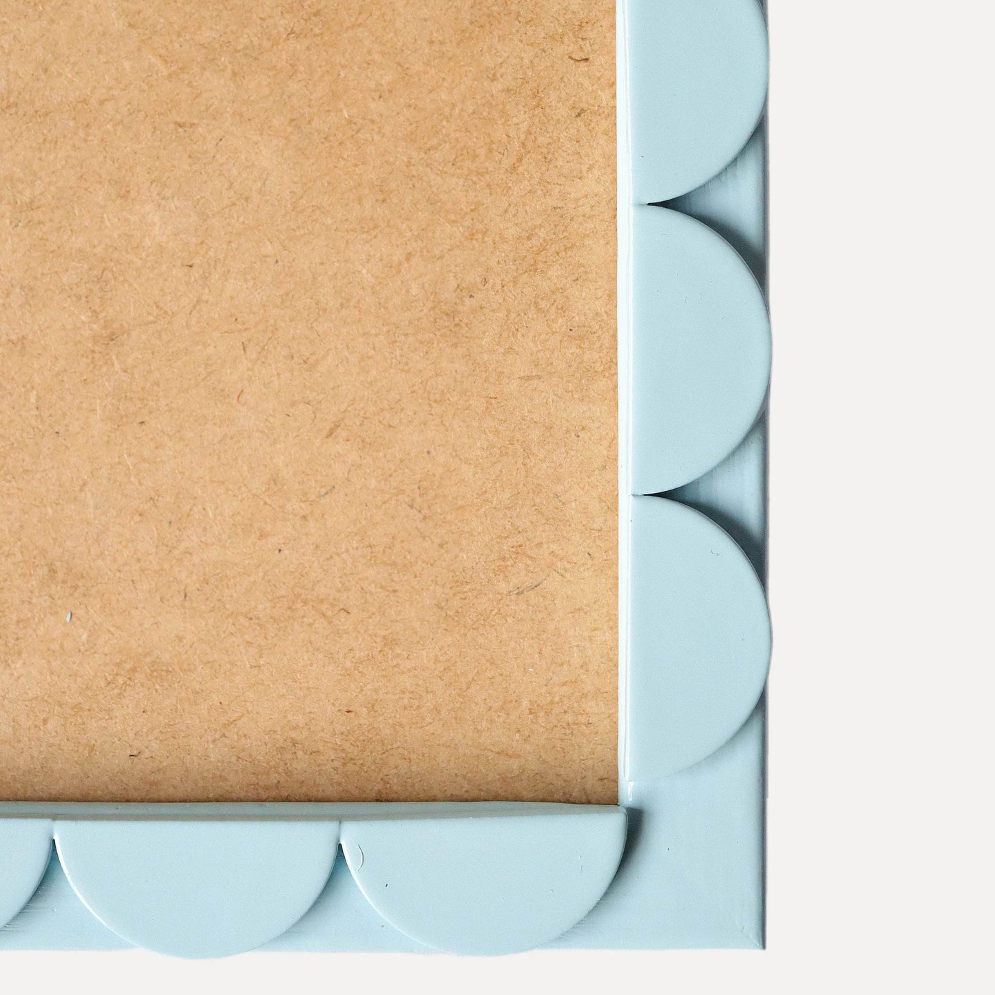 Powder Blue Lacquered Scallop Frame