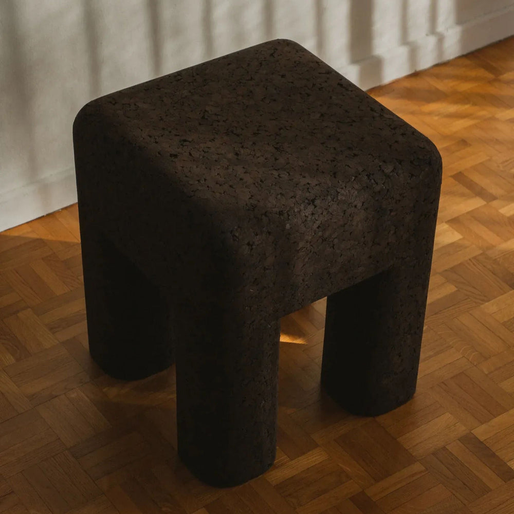 Marcello - Black Cork Stool / Side Table