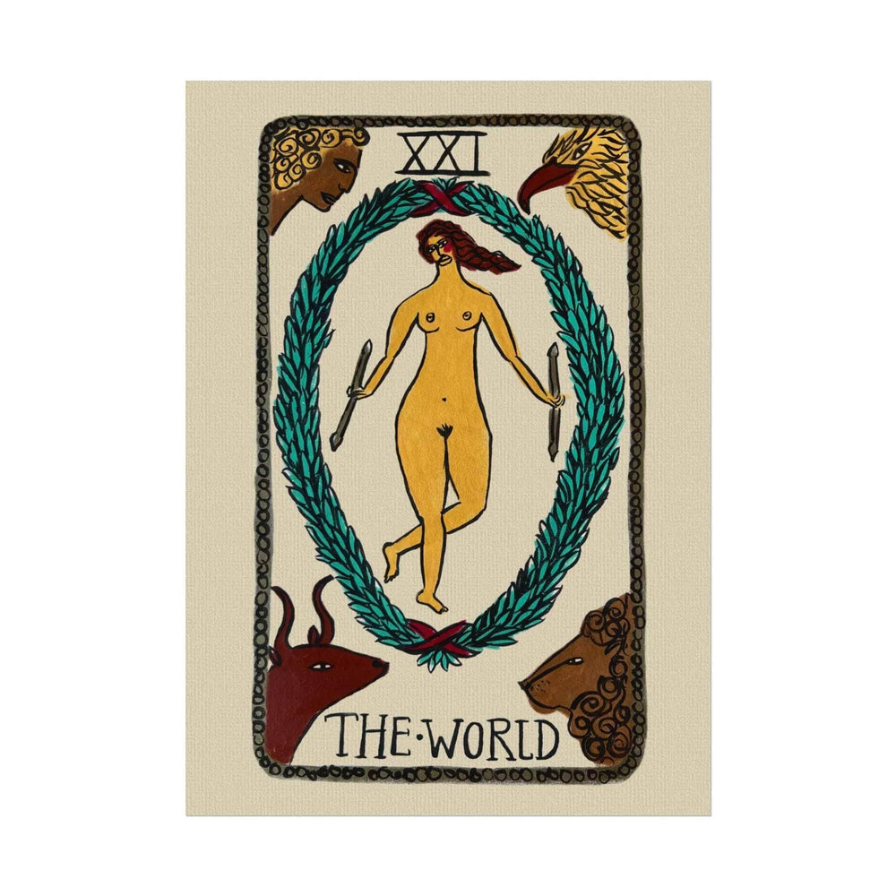 Tabby Booth Fine Art Tarot Print • The World