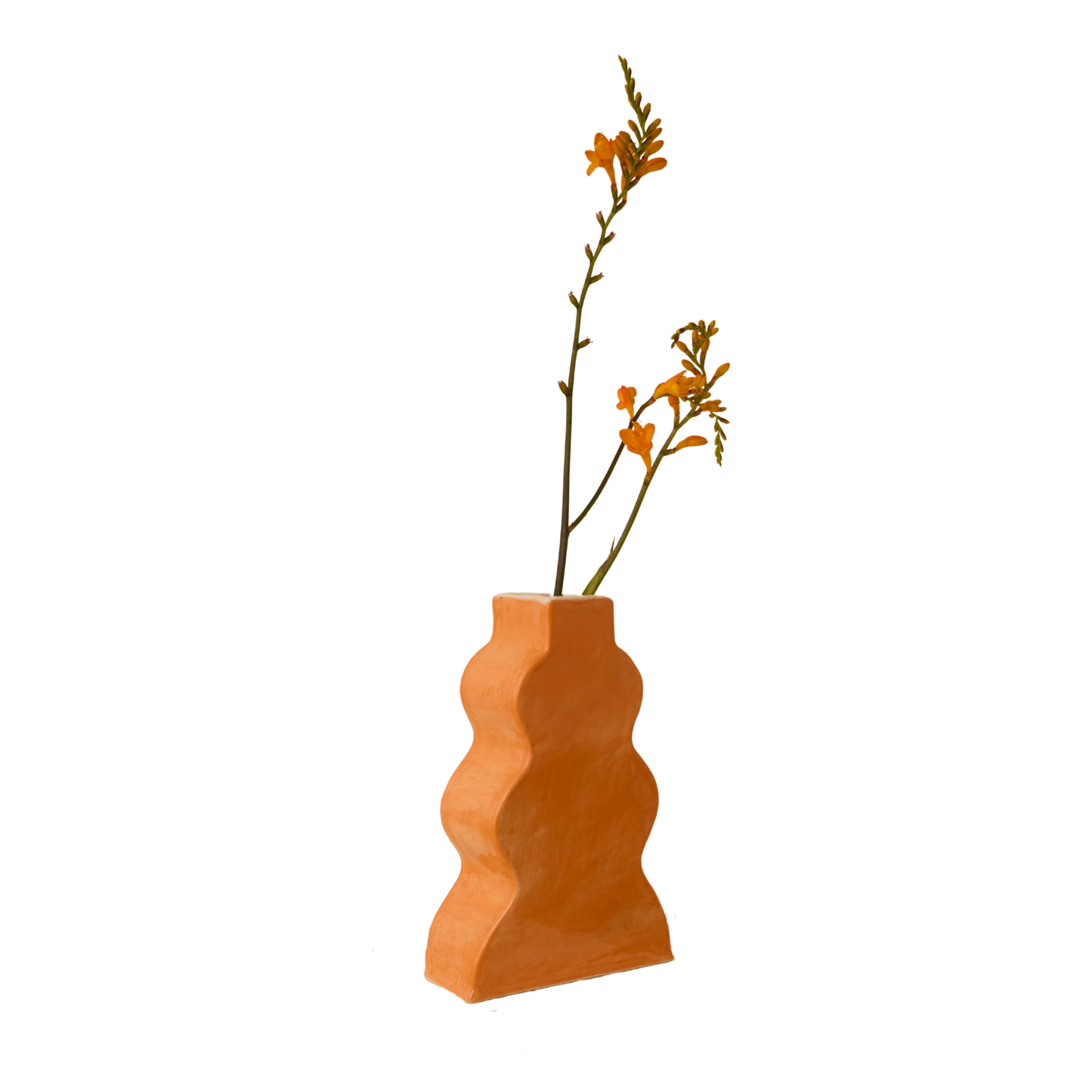 Wavy Vase - Orange