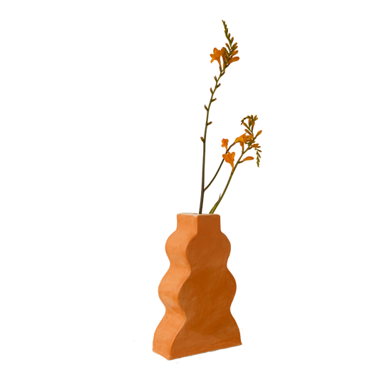 Wavy Vase - Orange