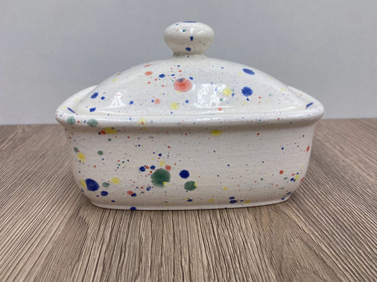 Butter Dish with Lid - Celebration Glaze