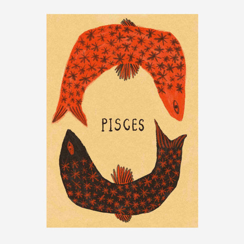 Tabby Booth • Pisces Zodiac Print