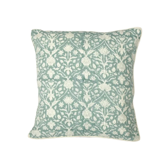 Cushion Cover Indian Garden Block Printed