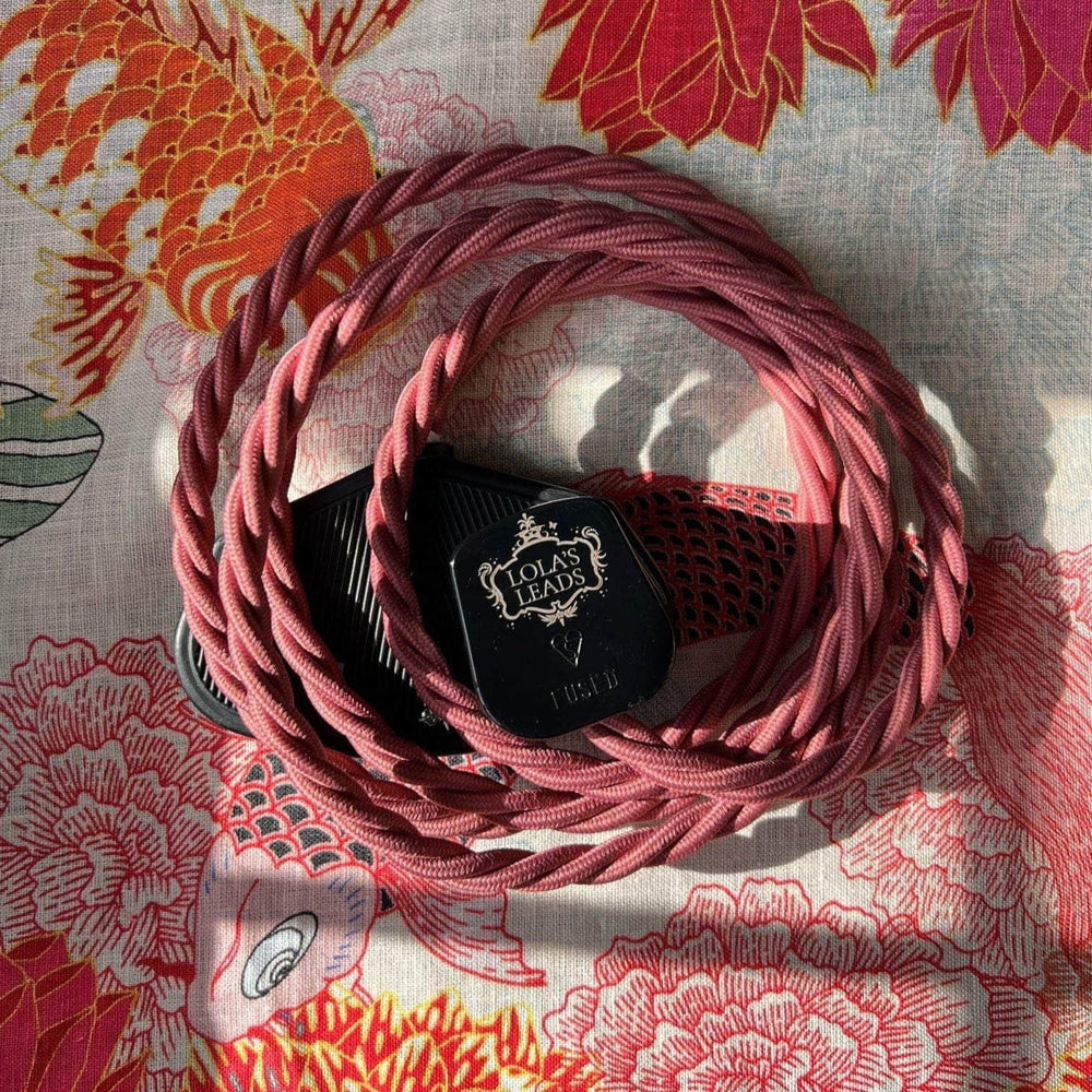 Fabric Extension Cable in Pompadour