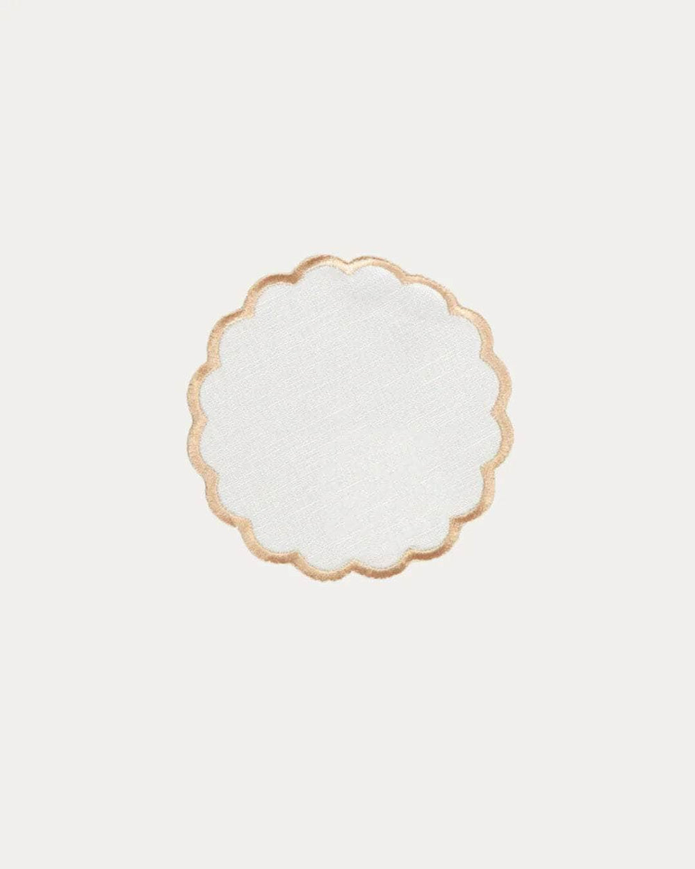 Scallop Coaster, Beige