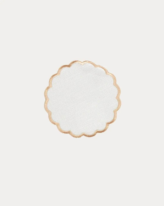 Scallop Coaster, Beige