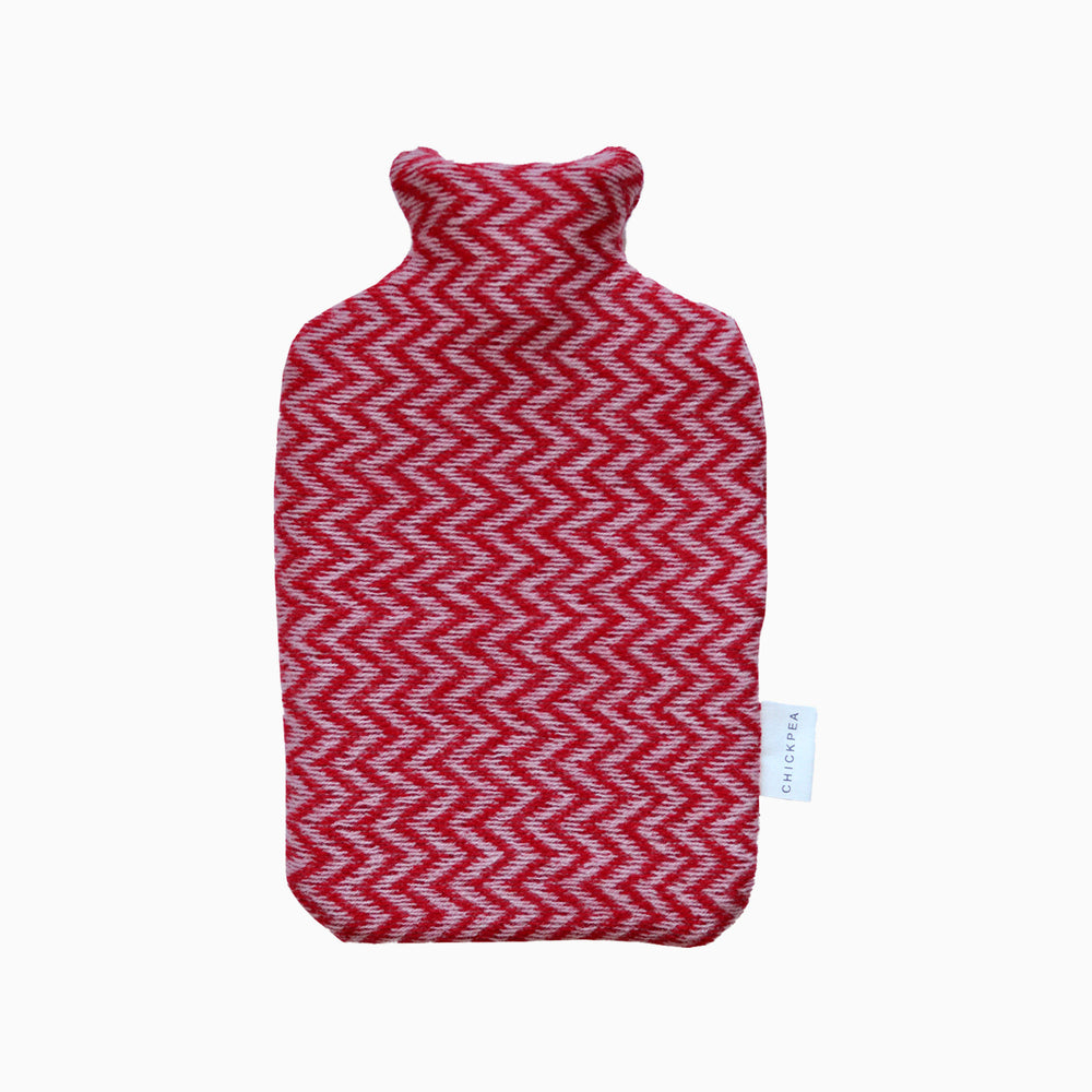 Pink and Red William Hot Water Bottle