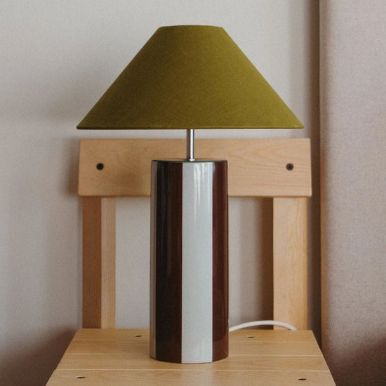 Ombrellina Chicory Coffee + Golden Olive Table Lamp