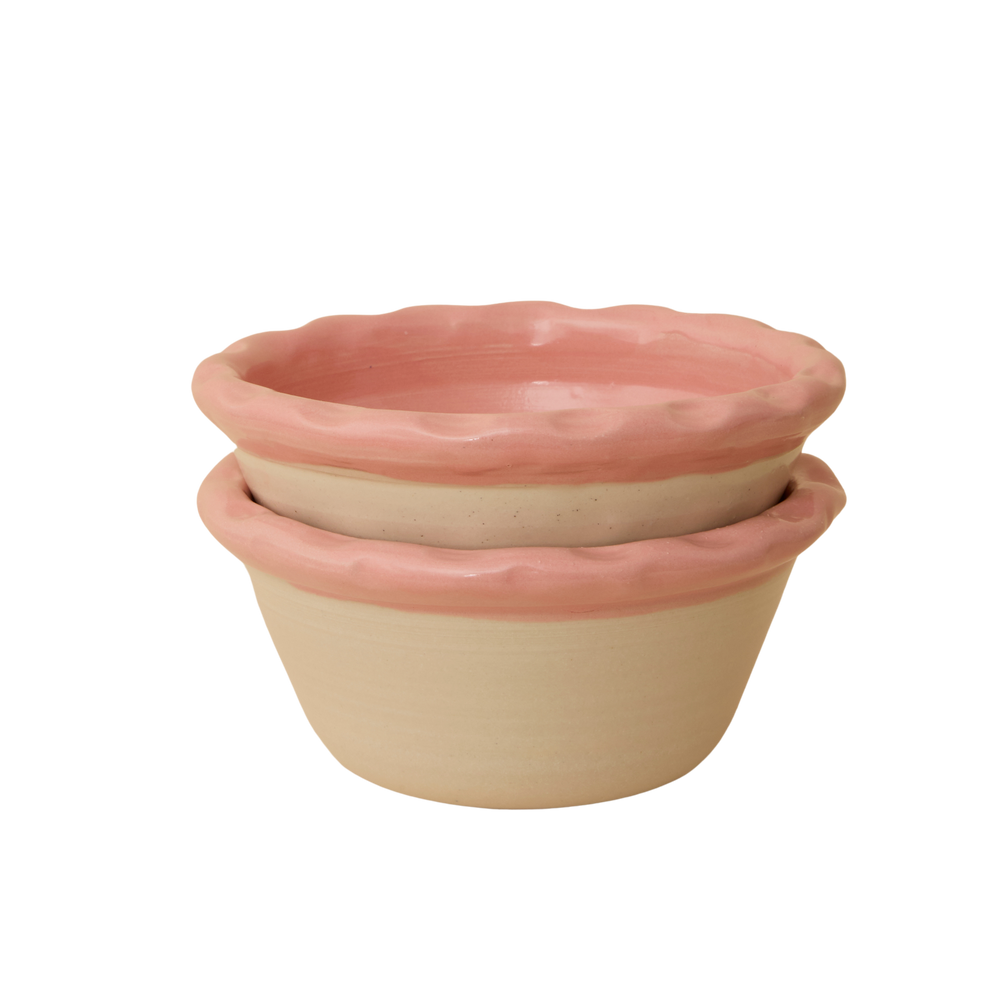 Dimple Bowls (Set of two) - Pink