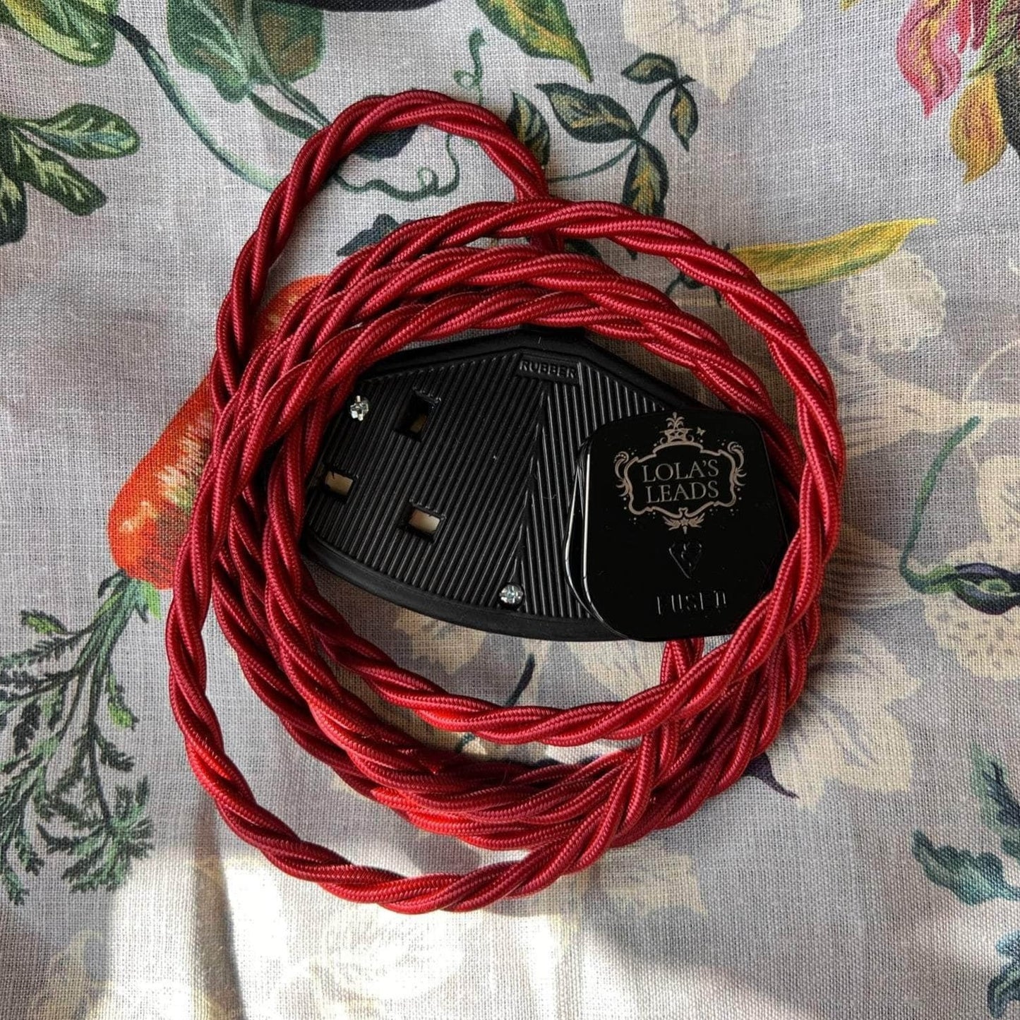 Fabric Extension Cable in Garnet