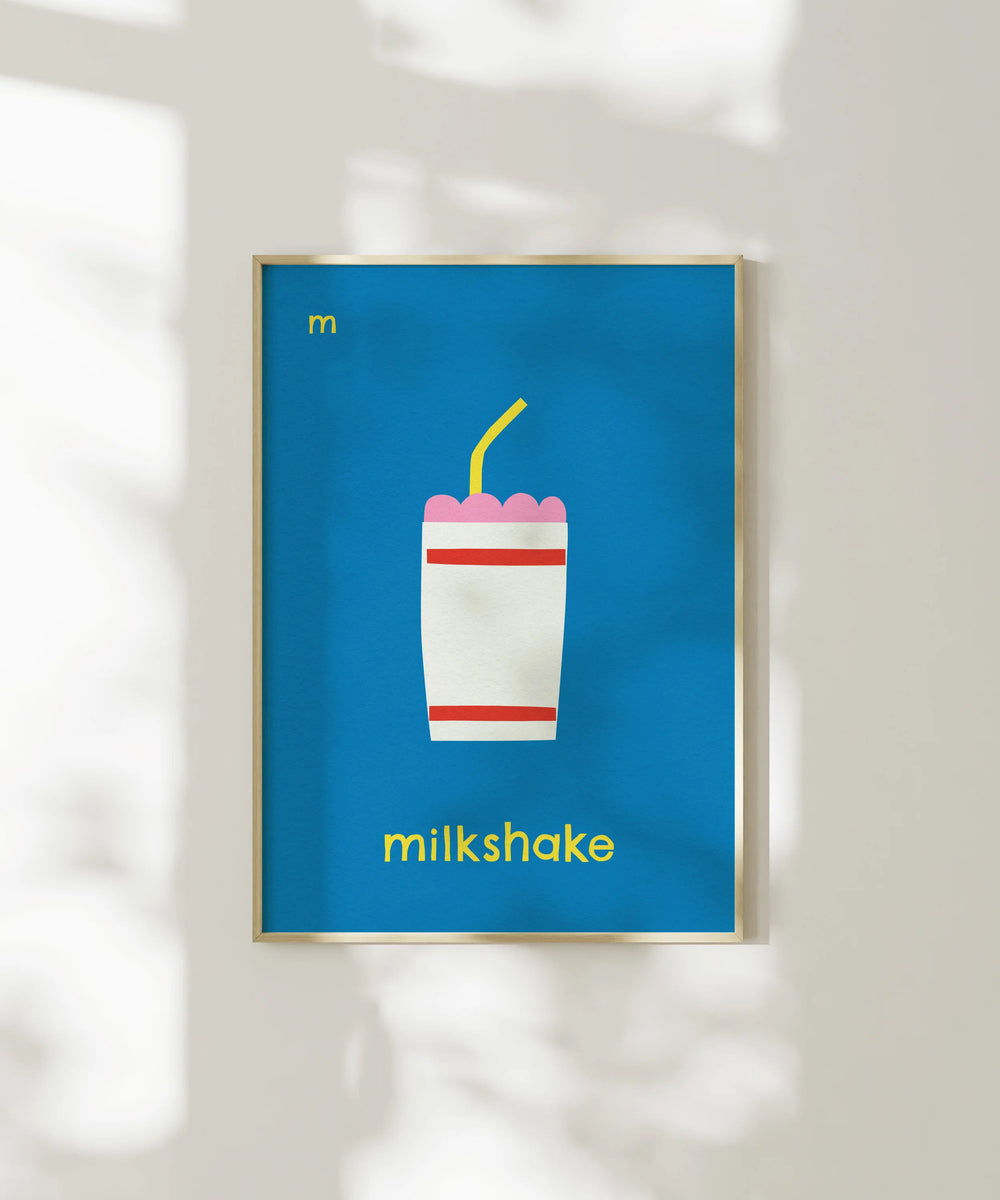 M for Milkshake Print