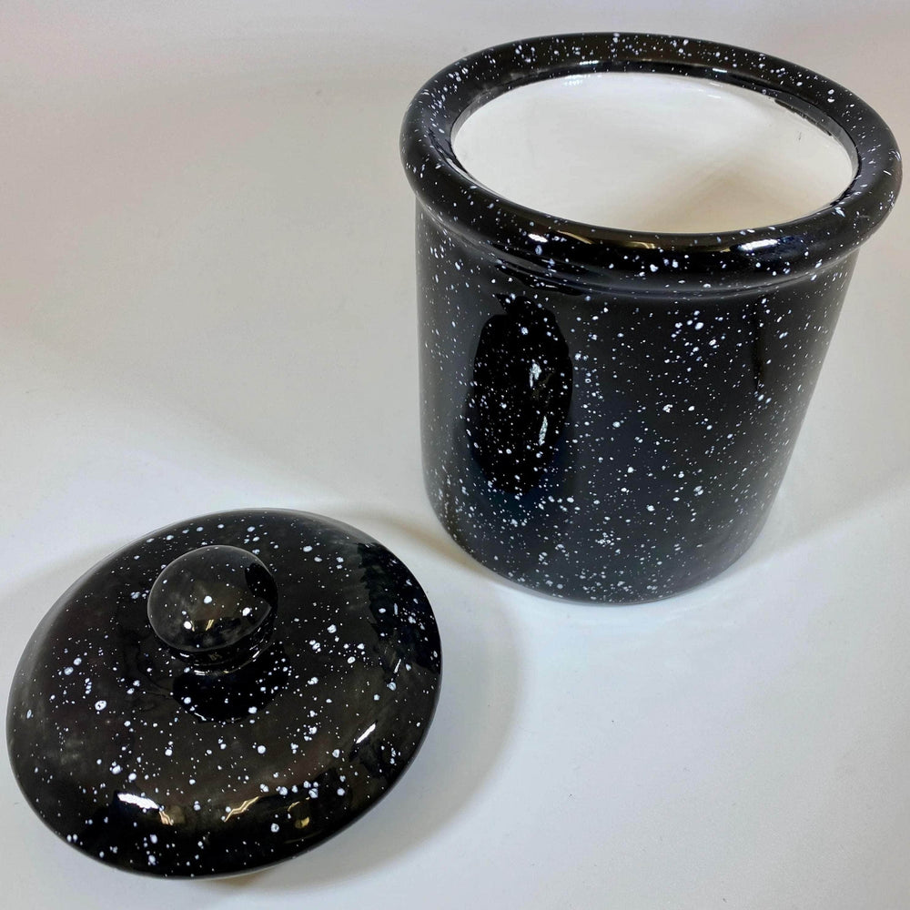 Speckled Black Canister