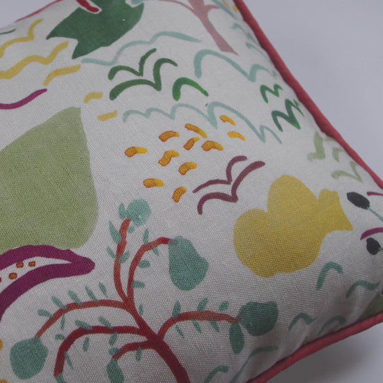 Printed Forest and Hills Cushion