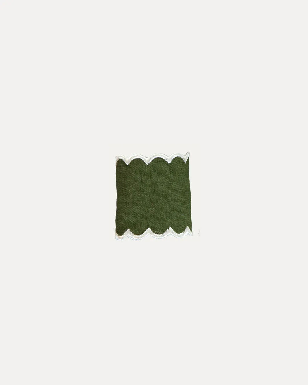 Green Linen Napkin Ring