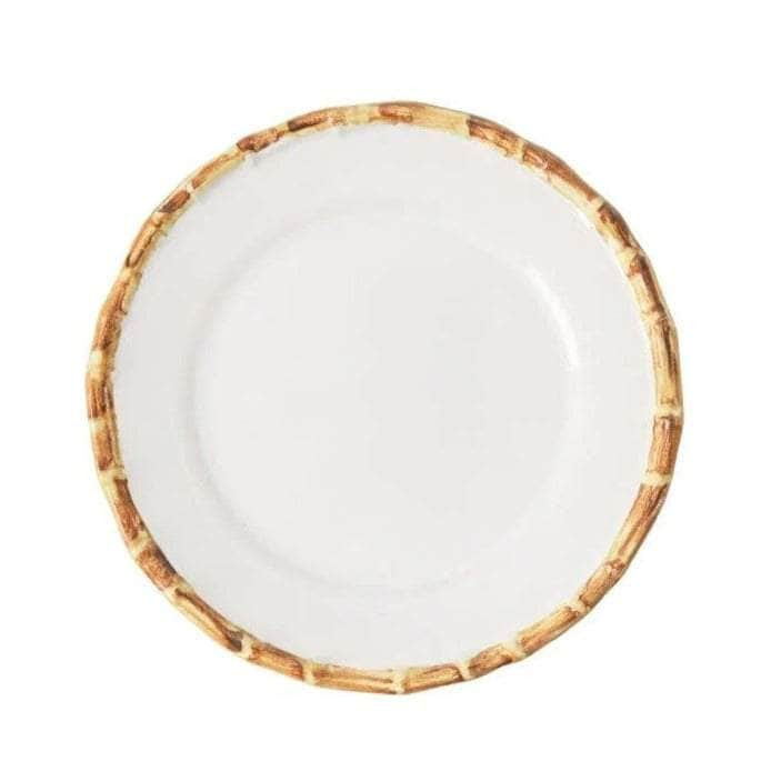 Bamboo Trim Dinner Plates | Set of 6