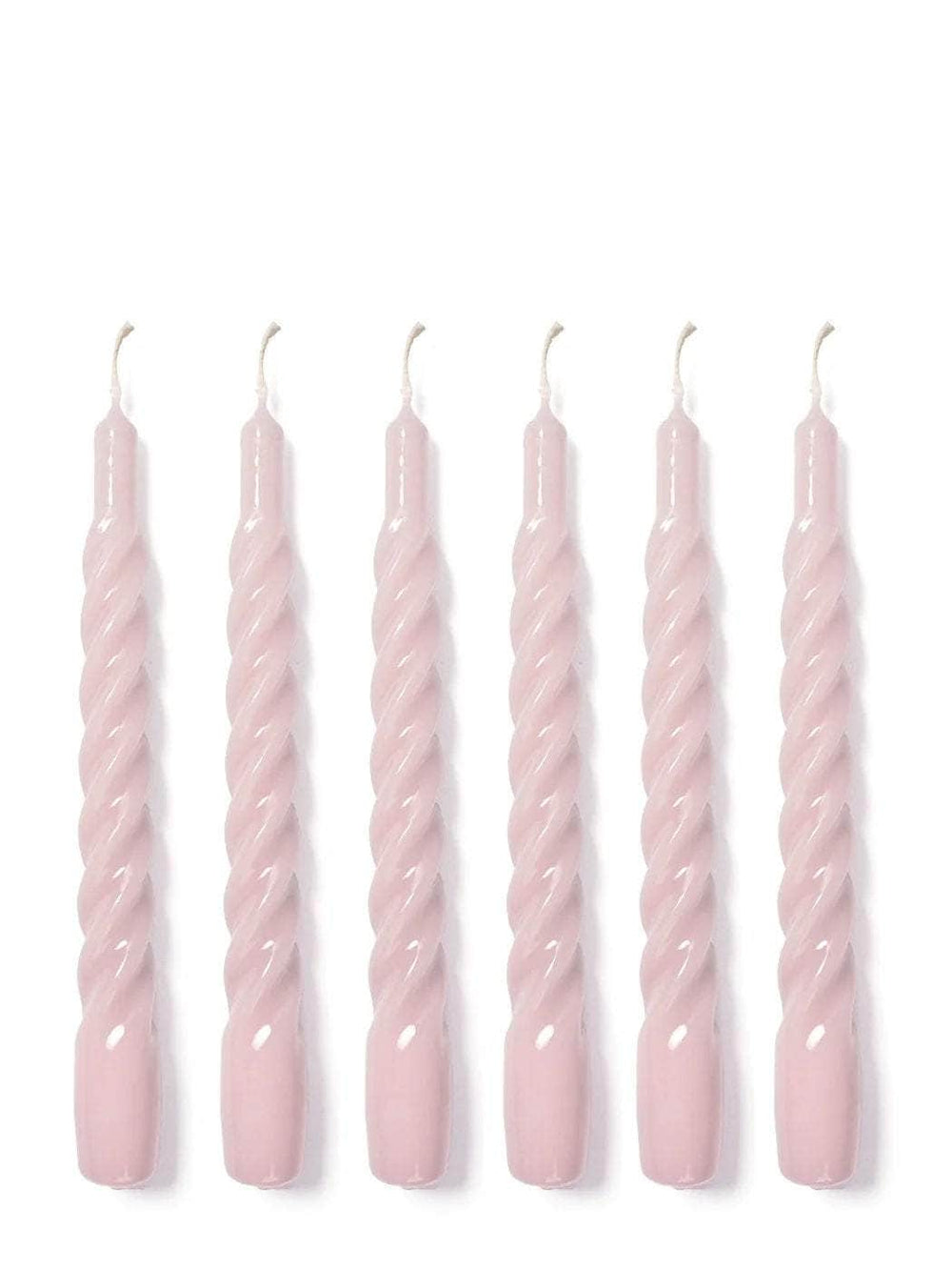 Nude Twisted Gloss Candles - Set of 6