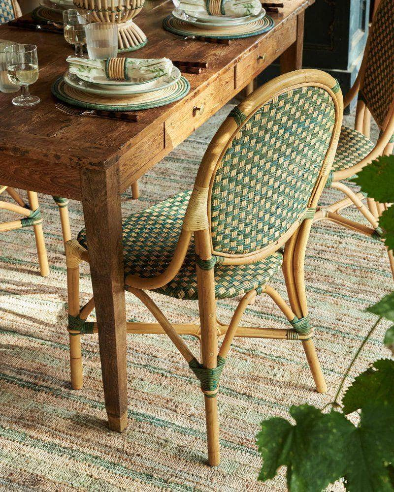 Kitchen chairs wicker sale