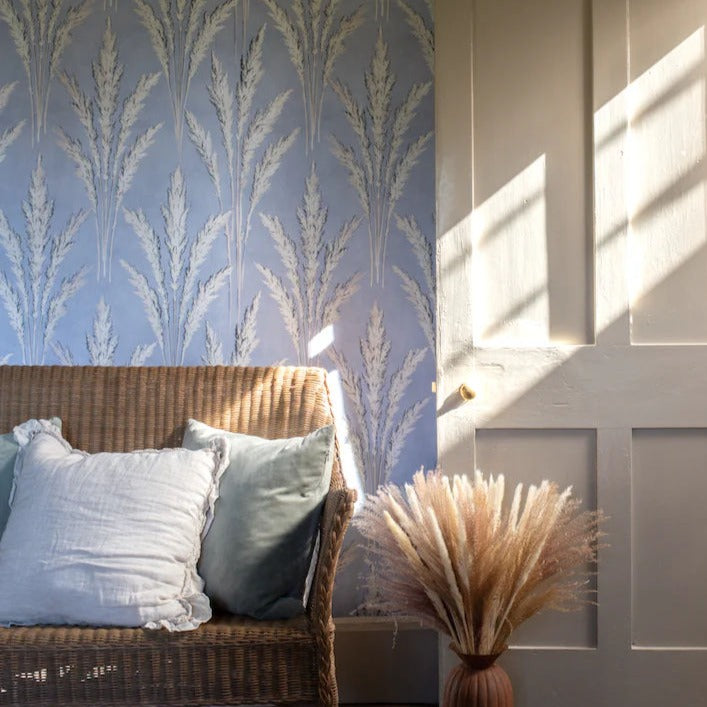 Pampas - In Powder Blue - Wallpaper