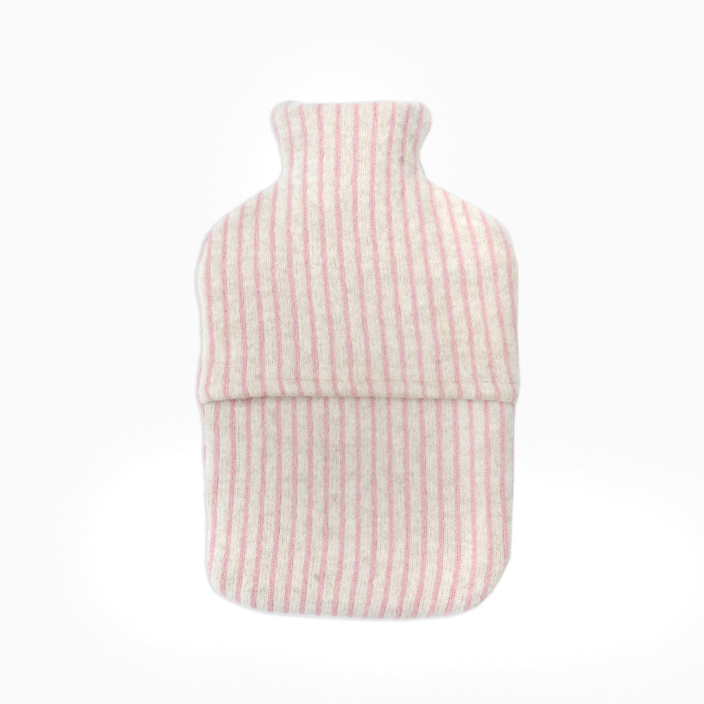 Pink Pinstripe Hot Water Bottle