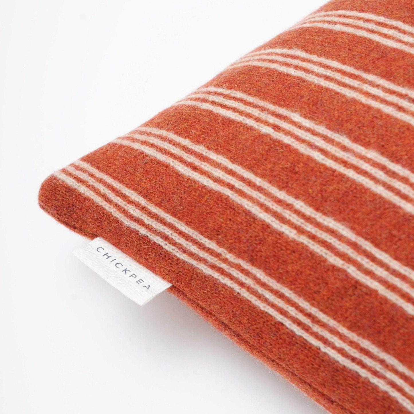 Rust Ticking Stripe Cushion