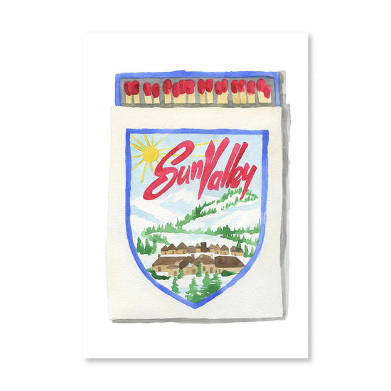 Sun Valley Idaho Matchbook Print